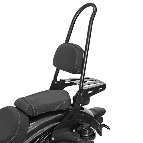 Sissy Bar + Luggage Rack for Kawasaki Vulcan 1700 Classic 0915 Black