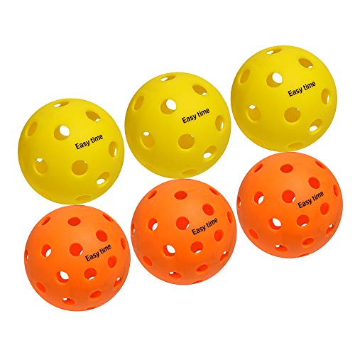 EasyTime Pickleball Balls Outdoors Balls with 40 Small Precisely