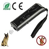 Pennyy Safe Ultrasonic Dog Repeller 3 in 1 Stop Bark Handheld Dog Training Device Animal Deterrent with Motion Activated for Dog and Cats