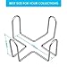 Iziusy 2-Piece Stainless Steel Coaster Holder: Fits Round and Square Coasters, Holds 4 to 7