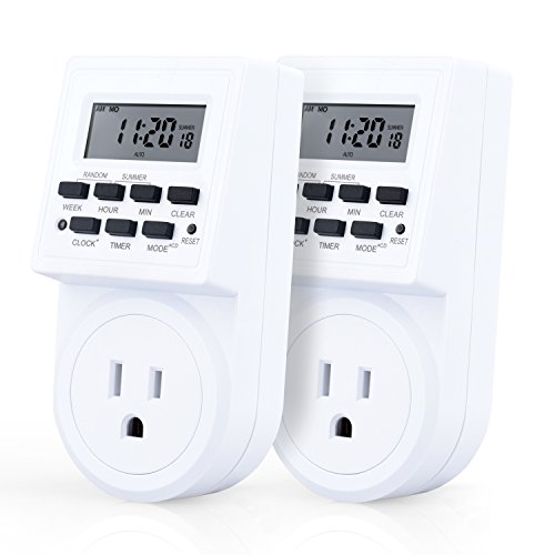 Digital Lamp Lights Timer Indoor Weekly Programmable Auto Switch Countdown 2 Pk eBay