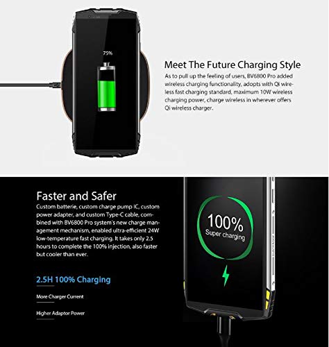 Blackview-BV6800-Pro-Smartphone-Libres-Movil-Todoterreno-de-57-Pulgadas-FHD-Batera-de-6580mAh-de-BAK-30-das-en-Espera-Impermeable-IP68A-Prueba-de-GolpesOcta-Core-4GB64GB-Negro