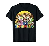 Nintendo Super Mario Group Portrait Vintage Graphic