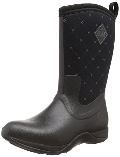 Muck Boot Women's Arctic Weekend Mid Snow Boot, Black Quilt, 5 M US