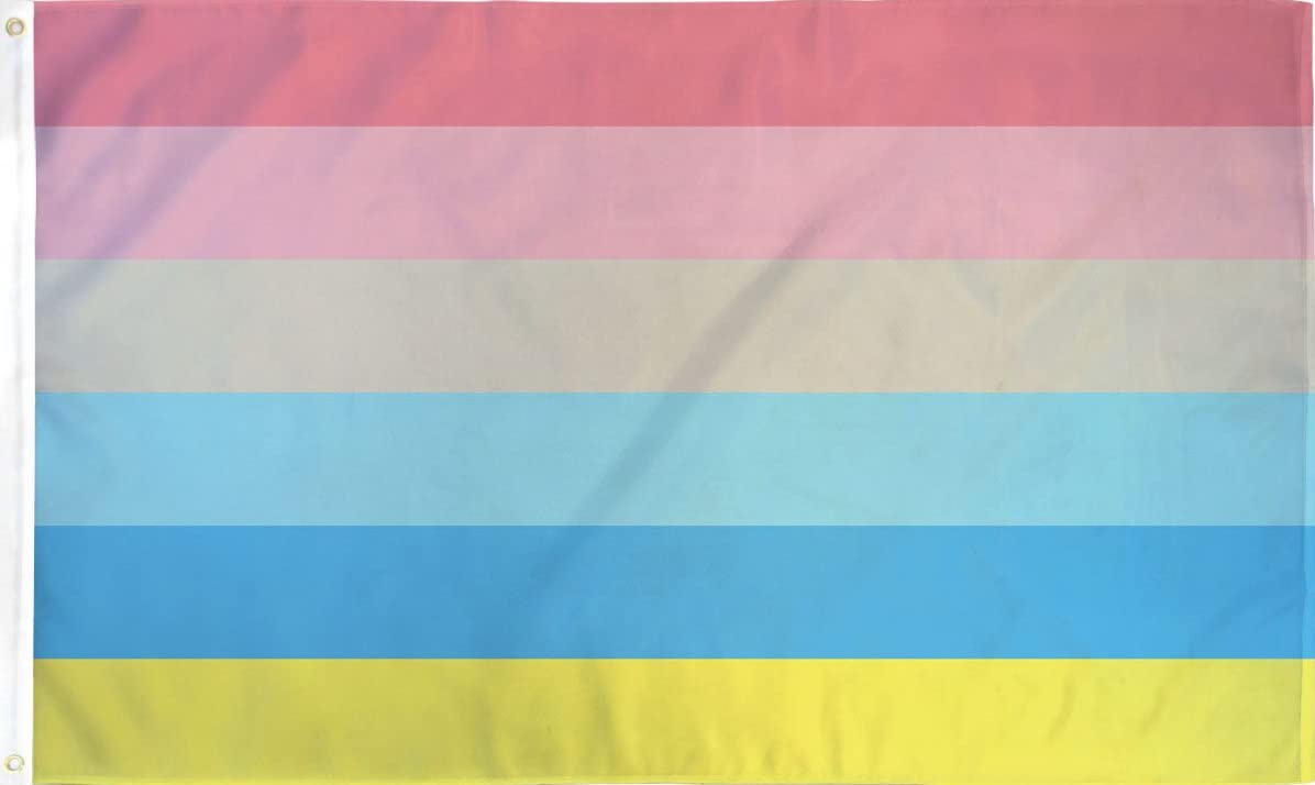 Genderflux Flag 5 x 3 FT - 100% Polyester With Eyelets - Gay Pride Rainbow LGBTQ - FlagSuperstore
