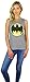  DC Comics Batman Womens Sleeveless Tank Top (Batman Grey, Small)