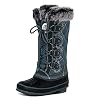 HZSTAY-Womens-Cow-Suede-Leather-Boots-Lace-Up-Winter-Outdoor-Snow-Duck-BootsWarm-Waterproof-Mid-Calf-Duck-Boots-for-Women