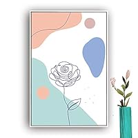 Framed Canvas Wall Art Picasso Poster Print of Woman Canvas Prints Home Artwork Decoration for Living Room,Bedroom - 16x24 inches