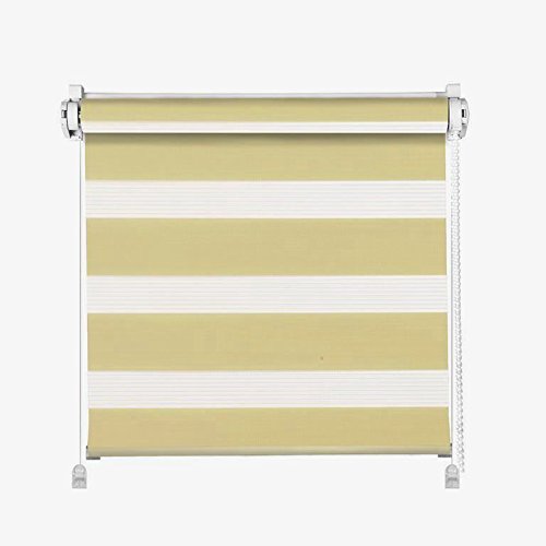 Click 3 In 1 Double Blind Beige Roller Blind Even For Wall And