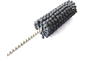 Pro-Graad TwistFlex Cylinder Hone | 3/4" 240SC Flexible Cylinder Honing & Deburring Tool | 0.75" Bore Brush for Hole Diameters 0.65"- 0.77" | Silicon Carbide 240 Grit | 1/4" Shank | 8" Overall Length