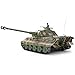 Heng Long Pro Edition German King Tiger (Porsche) RC Tank, Remote Control 2.4Ghz 1/16 Scale RC Main Battle Tank with Metal Gear Tracks, Airsoft RC Tank