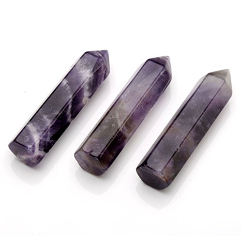 Jovivi-3-8pcs-45mm-Chakra-Crystals-Quartz-Healing-Wands-Kit-Reiki-Tumbled-6-Facet-Single-Point-Stones-Bohemian-Meditation-Set