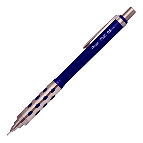 Pentel Automatic Mechanical Pencil P365-spx 0.5mm Anti-slip Grip Metal (Navy Blue)