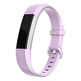 Fitbit Alta Band, UMTELE Soft Replacement Wristband with Metal Buckle Clasp for Fitbit Alta Smart Fitness Tracker, Lavender