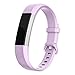 Fitbit Alta Band, UMTELE Soft Replacement Wristband with Metal Buckle Clasp for Fitbit Alta Smart Fitness Tracker, Lavender