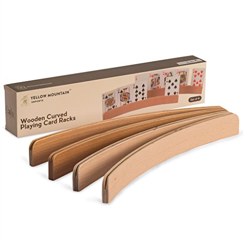 "The Panorama" Wooden Playing Card Holder - Set of 4