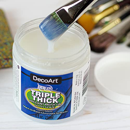 DecoArt Triple Thick Gloss Glaze - Jar, 8fl oz