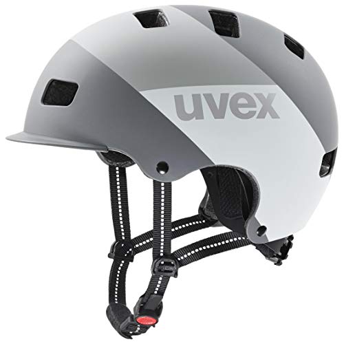 uvex hlmt 5 bike pro - robuster City-Helm für Damen und Herren - individuelle Größenanpassung - optimierte Belüftung - grey matt - 55-58 cm