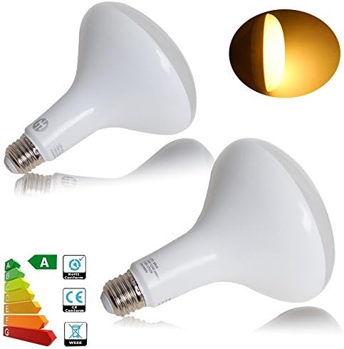 Jambo LED BR40 Indoor Floodlight Bulb 15W=90 Watt Incandescent Halogen Equivalent warm white Dimmable