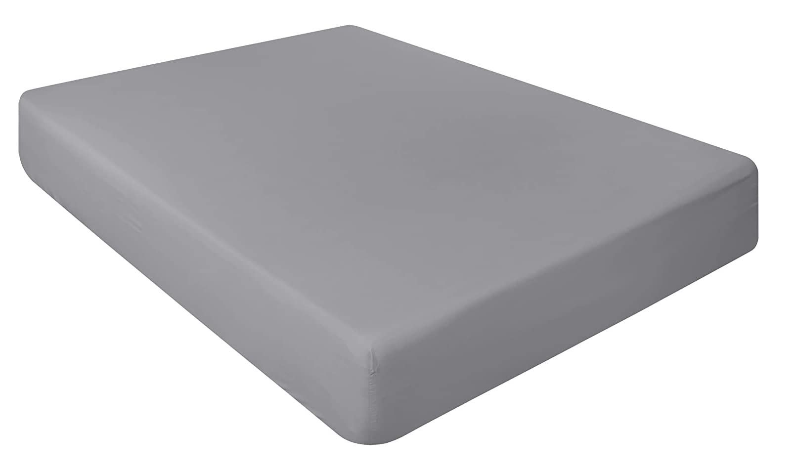 Pack of 2 Luxury Percale Cot Bed Fitted sheets available in 14 colours (Silver, 70x140x15 cm (Pack of 2))