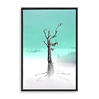 Framed Canvas Wall Art Tree Canvas Prints Home Artwork Decoration for Living Room,Bedroom - 16x24 inches