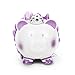 Ballerina Pig Piggy Bank for Girls with Swarovski Crystal Crown – Purple - Kids’ Porcelain Coin Bank