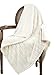 Bertte Throw Blanket 330 GSM Soft Plush Fuzzy Warm Fluffy Blanket – Lightweight Decorative Stripe Fleece All Seasons Cozy Sofa Bed Blanket - 50