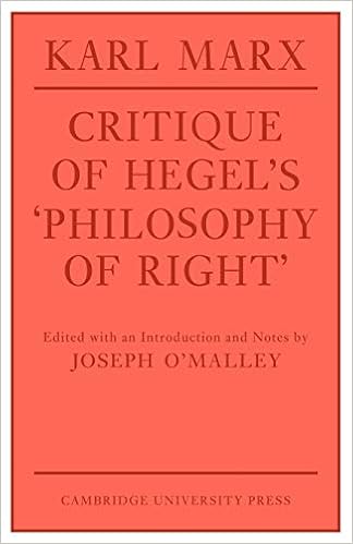 Karl Marx  (Author), Joseph O'Malley (Editor, Translator), Annette Jolin (Translator)  Critique of Hegel's 'Philosophy Of Right' 