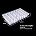 Diamond Embroidery Box 2 Packs 28 Grids, Eiito 5d Siamond Box and Cross Stitch Tools Accessory Containers for DIY Art Craft Diamond Painting Box