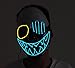 Scary Led Mask Purge Halloween Light Up Professional Rave Costumes Glow Stick Led Face Changeable Party City Mask for Parties Festival Costume by Latburg (led mask-001)