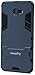 Galaxy C9 Pro Case, Maxessory Dark Blue Stealth Ultra-Slim Dual-Layer Shock-Proof Rugged Heavy-Duty Rubber Grip Rigid Hybrid Armor Shell Cover w/Kickstand