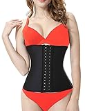 Fxford Women's Latex Waist Trainer Underbust Corset Body Shaper Waist Cincher