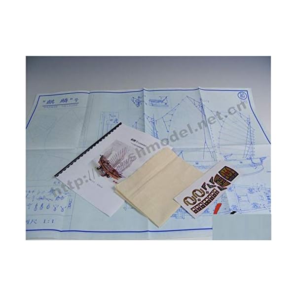GTBAO Modellbausatz Schiff Wasserfahrzeug Modellbausätze Model Schiff Proportion 1/100 Piratenschiff Kirin Holzboot… – Bild 4