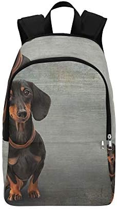 YKNFIS Bag for Girls School Drawing Raster Funny Dog Breed Durable Water Resistant Outdoor Classic Girl Backpack for School Travel Hiking Work