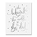 She Believed She Could So She Did Silver Foil Art Print Inspirational Modern Wall Art Poster Decor 5 inches x 7 inches B5