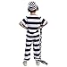 Spooktacular Creations Prisoner Jail Halloween Costume with Tattoo Sleeve, Toy Handcuffs for Kids Toddler Boys Halloween Dress Up Party (Medium (8-10 yrs))