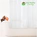 Clean Healthy Living Heavy Duty PEVA Frost Shower Curtain Liner with Magnets & Suction Cups - 70 X 72 in. Long