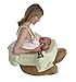 My Brest Friend Deluxe Nursing Pillow for Breastfeeding & Bottle Feeding, Enhanced Posture Support, Double Straps & Removable Extra Soft Polyester Slipcover, Green