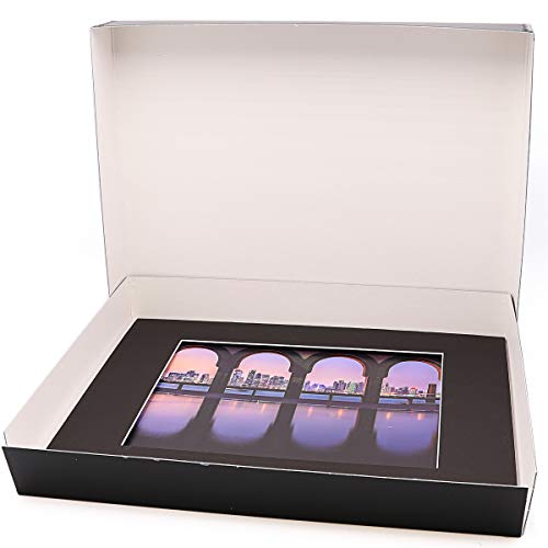 Lineco, 16x20 Black Museum Archival Storage Box, Drop Front Design