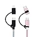 [2Pack] HDSHIMAO Leash for Micro USB Cable, or Micro USB to USB Type C Adapter Converters, Never Lose an Adapter Again [Adapter not Included] (Black)