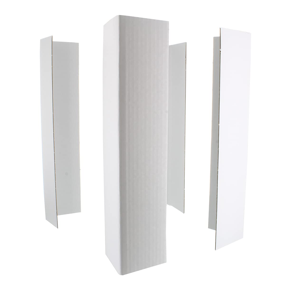 Culpitt 14" Cake Box Extension Corner Cards for 12" Cake Boxes, Pack of 4, Strong White Corrugated Card, Easily Protect Tall Celebration, Stacked, and Wedding Bakes - 14" x 6"