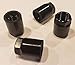Set of 4 Nuts- Universal Black TPMS Sensor Air Valve Stem Mounting Nut Tire Pressure Monitoring System for Black Wheels and Rims