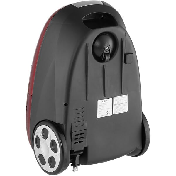 Red 6 Qt Variable Speed Canister Vacuum with HEPA Filtration, 1400W, Lightweight for Offices Hotels Schools