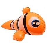 Splash-N-Swim Ride-On Inflatable Pool Animals ~ Clown Fish