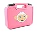 CASEMATIX TOY BOX Travel Storage Fingerlings Case – Fun PINK Protective Home Designed To Carry Four Fingerling Baby Monkey Collector Children Kid Toys