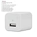 White Hidden Spy Camera 1080P HD USB Wall Charger Spy Camera Adapter Loop Recording Motion Detection 32gb Support