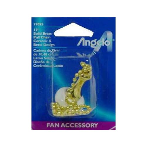 Westinghouse 7709500 Light Fixture Pull Chain With Porcelain & Brass