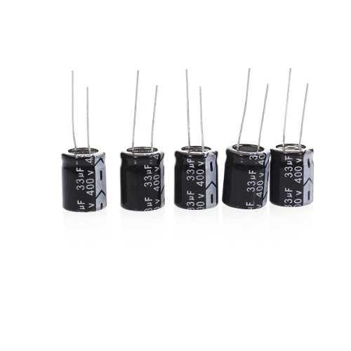 Lot De 5 Condensateurs Électrolytiques Aluminium 33uF 400V - Neuf, Générique, Fabriqué En Chine