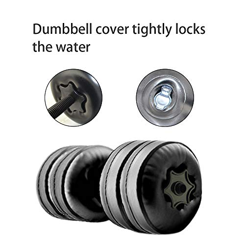 Travel Weights Water Filled Dumbbells Set for Man & Women, Adjustable Free Water Dumbbells Up to