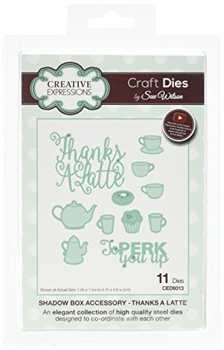 Sue Wilson CED9313 "Thanks A Latte" Shadow Box Accessory